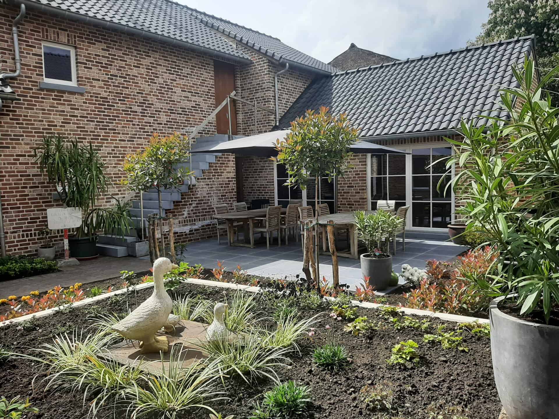 Terras aan de binnenkoer