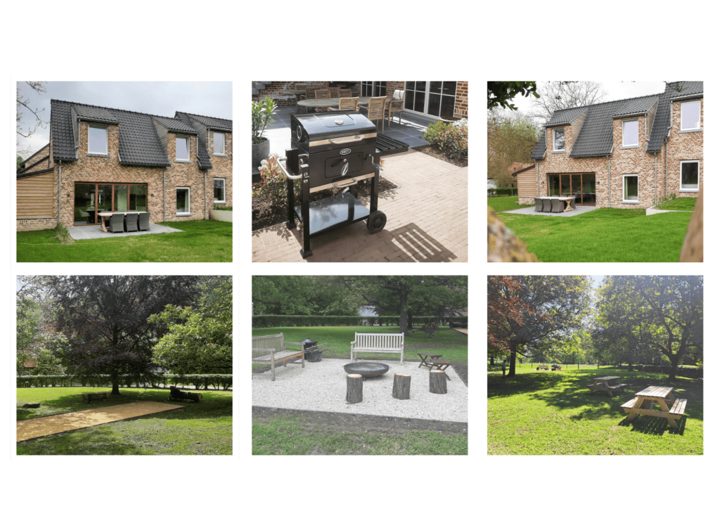 Terras, tuin en speelruimte van 't Brouwhuis